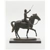 Image 1 : Older nicely accomplished bronze on marble base of  Civil War officer on horseback, approx. 12” in