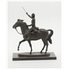 Image 3 : Older nicely accomplished bronze on marble base of  Civil War officer on horseback, approx. 12” in