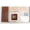 Image 4 : Lot  1232 (14JAM-8):  Leather binder of Golden  Replicas of United States Commemorative Stamps  incl