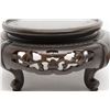 Image 2 : Antique Oriental stand, nicely pierced and floral  carved in very good condition.  Approx. 4” in  he