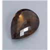 Image 1 : One exceptional rare pear shape champagne color  Smokey topaz weighing 121.81 cts. Est.  $1,000-$1,2