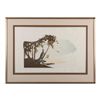 Image 1 : Framed lithograph on rice paper entitled “Oriental  Girl” by Joy Dunn, approx.  23” x 32” with  Cert