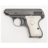Image 3 : Italian Rigarmi semi-automatic pistol, 6.35mm  caliber, Serial #41910.  The pistol is in overall  ex