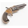 Image 7 : Marlin spur trigger tip-up revolver, .30 cal., 3”  barrel, brass frame, checkered hard rubber grips,