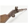 Image 7 : Massive Belgian-made flintlock trade rifle with an  approx. 1” diameter bore, 33” barrel, full lengt