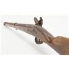 Image 8 : Massive Belgian-made flintlock trade rifle with an  approx. 1” diameter bore, 33” barrel, full lengt
