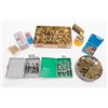 Image 1 : Ammo and reloaders lot including a tin of dozens  of .308 brass shells; a tin of misc. bullets, a 3