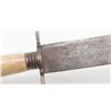 Image 4 : Bowie knife with bone grip and simple iron guard  and pommel, approx. 14” overall with right side  m
