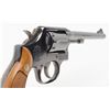 Image 10 : Smith & Wesson Model 10-5 DA revolver, .38 Special  cal., 6” barrel, blue finish, checkered wood  me