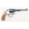 Image 1 : Smith & Wesson Model 10-5 DA revolver, .38 Special  cal., 6” barrel, blue finish, checkered wood  me
