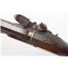 Image 3 : Un-touched English flintlock pistol, .60 cal., 9”  octagon barrel with gold hallmark and band on  ba
