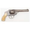 Image 1 : Eastern Arms Co. DA hammerless top-break revolver,  .38 cal., 5” barrel, blue finish, checkered faux