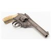 Image 5 : Eastern Arms Co. DA hammerless top-break revolver,  .38 cal., 5” barrel, blue finish, checkered faux