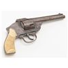 Image 6 : Eastern Arms Co. DA hammerless top-break revolver,  .38 cal., 5” barrel, blue finish, checkered faux