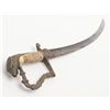 Image 10 : U.S. Eagle head sword with curved blade and brass  scabbard in overall good condition showing  engra