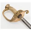 Image 8 : U.S. Naval Dress sword and leather scabbard in  overall very good + condition with etched blade  inc