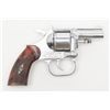 Image 1 : Clerke Technicorp (Santa Monica, CA) DA revolver,  .32 S&W cal., 2” barrel, nickel finish, checkered