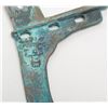Image 3 : Cast bronze Chinese ax head in ancient style  probably old copy showing dark green patina. Est.:  $1