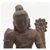 Image 3 : 17th to 18th century cast bronze and iron deity  probably of Buddha on Lotus petal with letter of  a