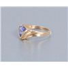 Image 3 : Fancy cut Tanzanite in custom 14K Ladies mount  with diamonds; very attractive; from an estate.