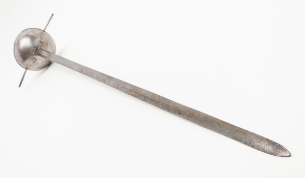 Spanish style cup hilt rapier blade signed in the blood groove but