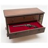 Image 3 : Deluxe wood cased U.S. Bicentennial Set of 3  handguns with leather bound edition of Armsmear.   Gun