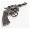 Image 9 : Factory engraved Colt Army Special DA revolver,  .38 cal., 4” barrel, blue finish, checkered black