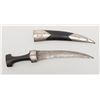 Image 2 : Silver mounted Mid-Eastern dagger with scabbard.     Est.:  $400-$800.