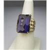 Image 3 : Fabulous One of a Kind Amethyst and Diamond Ring  with approx. 30.00 carat rectangular shaped  cushi