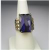 Image 4 : Fabulous One of a Kind Amethyst and Diamond Ring  with approx. 30.00 carat rectangular shaped  cushi