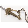 Image 5 : English Victorian Court sword and scabbard,  approx. 37” overall with leather scabbard  displaying b