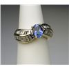 Image 2 : Vibrant Ceylon Colored Blue Sapphire and Diamond  Ring with 1.06 carat oval Sapphire vivid blue with
