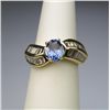 Image 3 : Vibrant Ceylon Colored Blue Sapphire and Diamond  Ring with 1.06 carat oval Sapphire vivid blue with