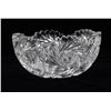 Image 3 : Lot of 6 pieces of matching cut crystal consisting  of two bowls, each 8” in diameter; 2 small round