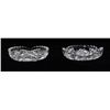 Image 5 : Lot of 6 pieces of matching cut crystal consisting  of two bowls, each 8” in diameter; 2 small round
