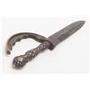 Image 8 : 20th Century reproduction of a cutlery handled  dagger marked “Mattie Silks Sidewalk Companion”  wit