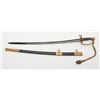 Image 2 : U.S. Dress sword and leather covered scabbard;  un-marked etched blade is in overall very good to  n