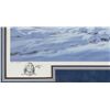 Image 13 : Limited edition painting showing Indians in snow.   Beautifully framed and matted.  Hand signed with