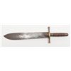 Image 1 : Large 20th Century reproduction Hunting knife,  approx. 17-1/2” overall with a 12” blade (no  scabba