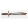 Image 2 : Large 20th Century reproduction Hunting knife,  approx. 17-1/2” overall with a 12” blade (no  scabba