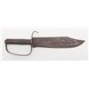 Image 2 : 20th Century reproduction of a Confederate “D”  guard knife made from a rasp file with wood grip,  a