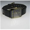 Image 1 : Sophisticated 'Florence' RADO Swiss Made Watch  with classic rectangular black face with yellow  gol