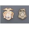 Lot of 2 badges:  one a City of San Diego cap  badge; the other a Co. A, 101st BN. U.S. Military  Po