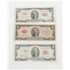 Image 1 : Lot of paper U.S. currency including two 1976  Series $2 bills, one with post mark and cancelled  st