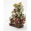 Image 2 : Collector’s lot including stone carving of grapes  and leaves on a stone base, approx. 12” high and