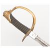 Image 12 : U.S. Model 1872 Officer’s sword and metal scabbard  by M. C. Lilley, later production, etched blade,