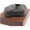 Image 4 : Non-metal art casting of a nude woman on wood  base, approx. 23” in height, signed “Ustin”, 1969;  n