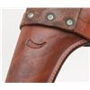 Image 7 : Lot of two leather holsters, one a Hunter brand  for a double action revolver, the other, a US flap