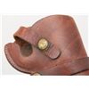 Image 8 : Lot of two leather holsters, one a Hunter brand  for a double action revolver, the other, a US flap