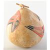 Image 10 : Painted American Indian Gourd in traditional  style.  Est.:  $35 - $70.